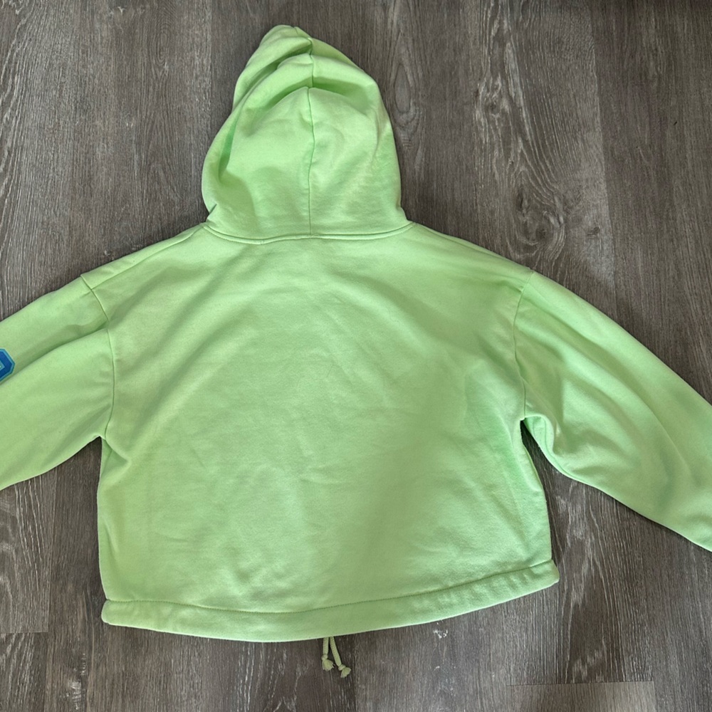 Women’s Disney Stitch Fleece Crop Hoodie Sweatshirt with Logo, Size Medi… - Picture 8 of 13